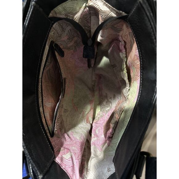 The Sak Black Pebbled Leather Shoulder Bag Purse Tote - Picture 7 of 11